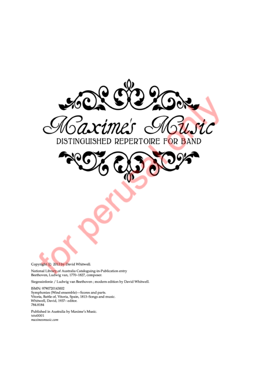 Beethoven, Siegessinfonie