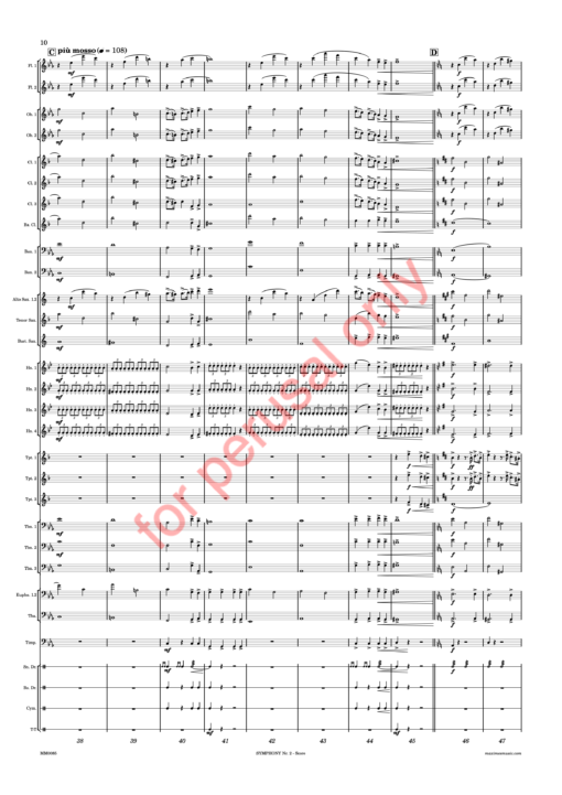 DW_symphonyII-score-WM-14 Whitwell, Symphony Nr. 2, "Sinfonia da Requiem"