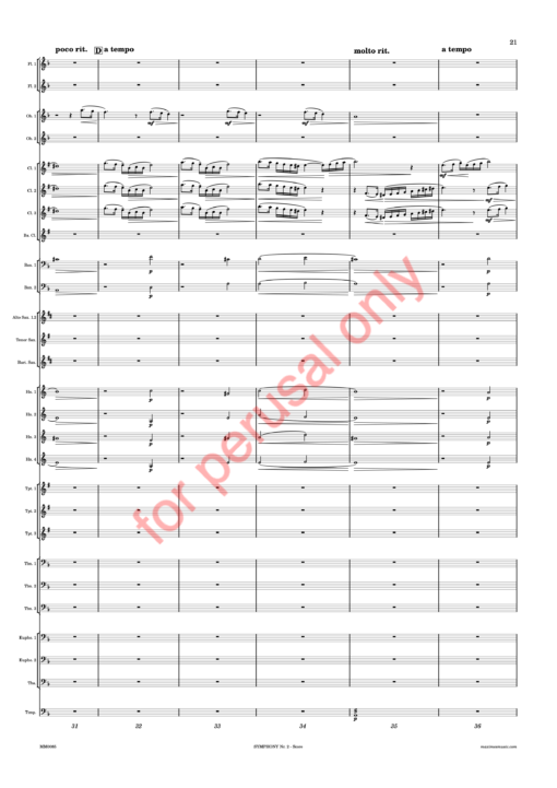 DW_symphonyII-score-WM-25 Whitwell, Symphony Nr. 2, "Sinfonia da Requiem"
