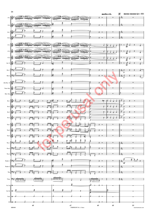 DW_symphonyII-score-WM-28 Whitwell, Symphony Nr. 2, "Sinfonia da Requiem"
