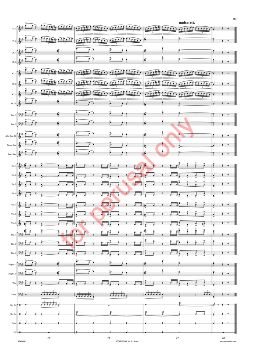 DW_symphonyII-score-WM-33 Whitwell, Symphony Nr. 2, "Sinfonia da Requiem"