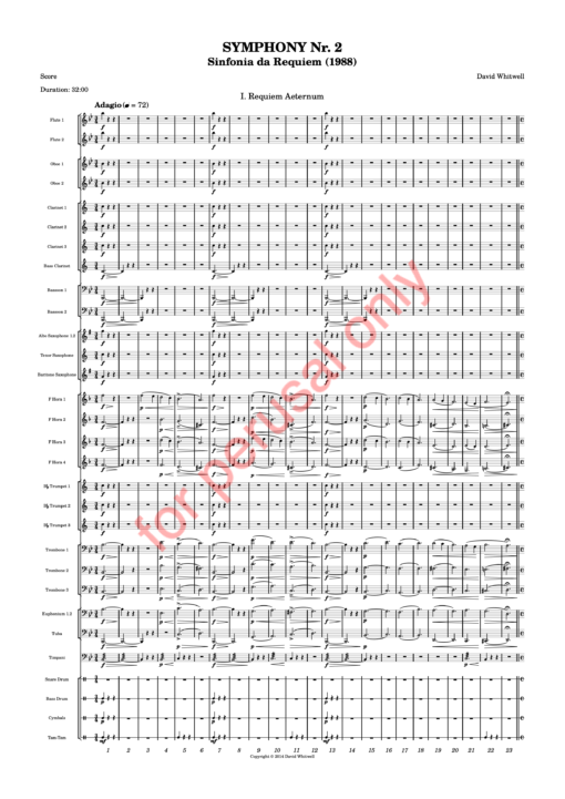 DW_symphonyII-score-WM-5 Whitwell, Symphony Nr. 2, "Sinfonia da Requiem"
