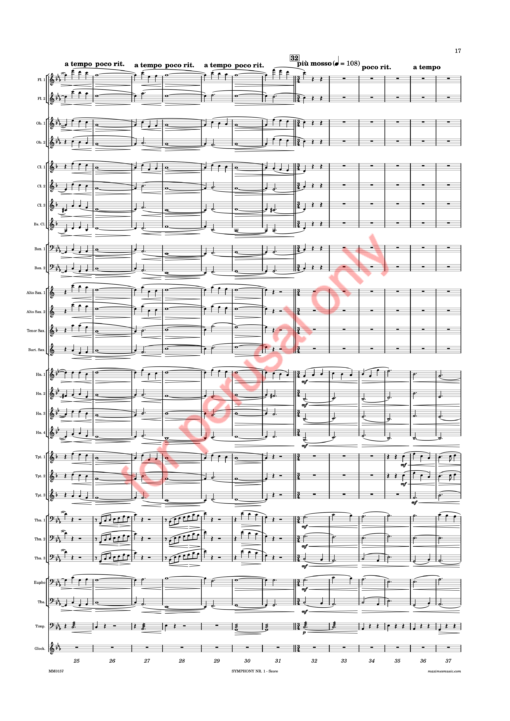 DW_Symphony I Score - WM-21 Whitwell, Symphony Nr. 1, "The Viennese Legacy"