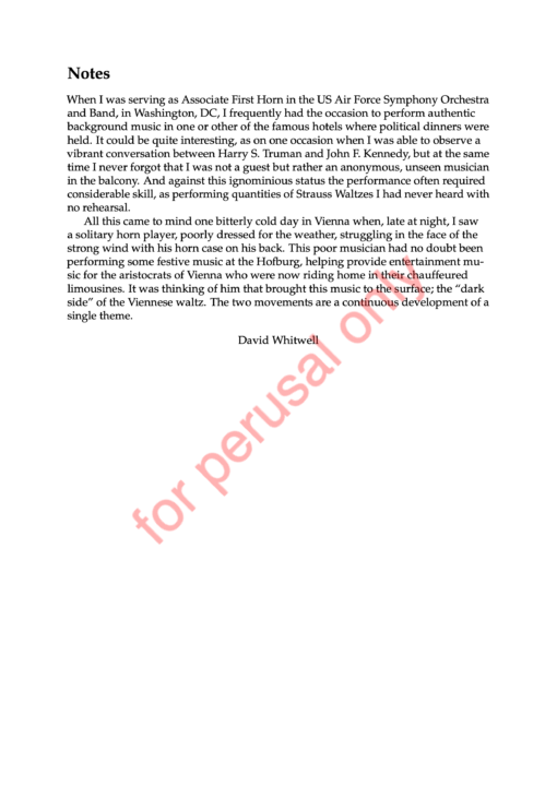 DW_Symphony I Score - WM-3 Whitwell, Symphony Nr. 1, "The Viennese Legacy"