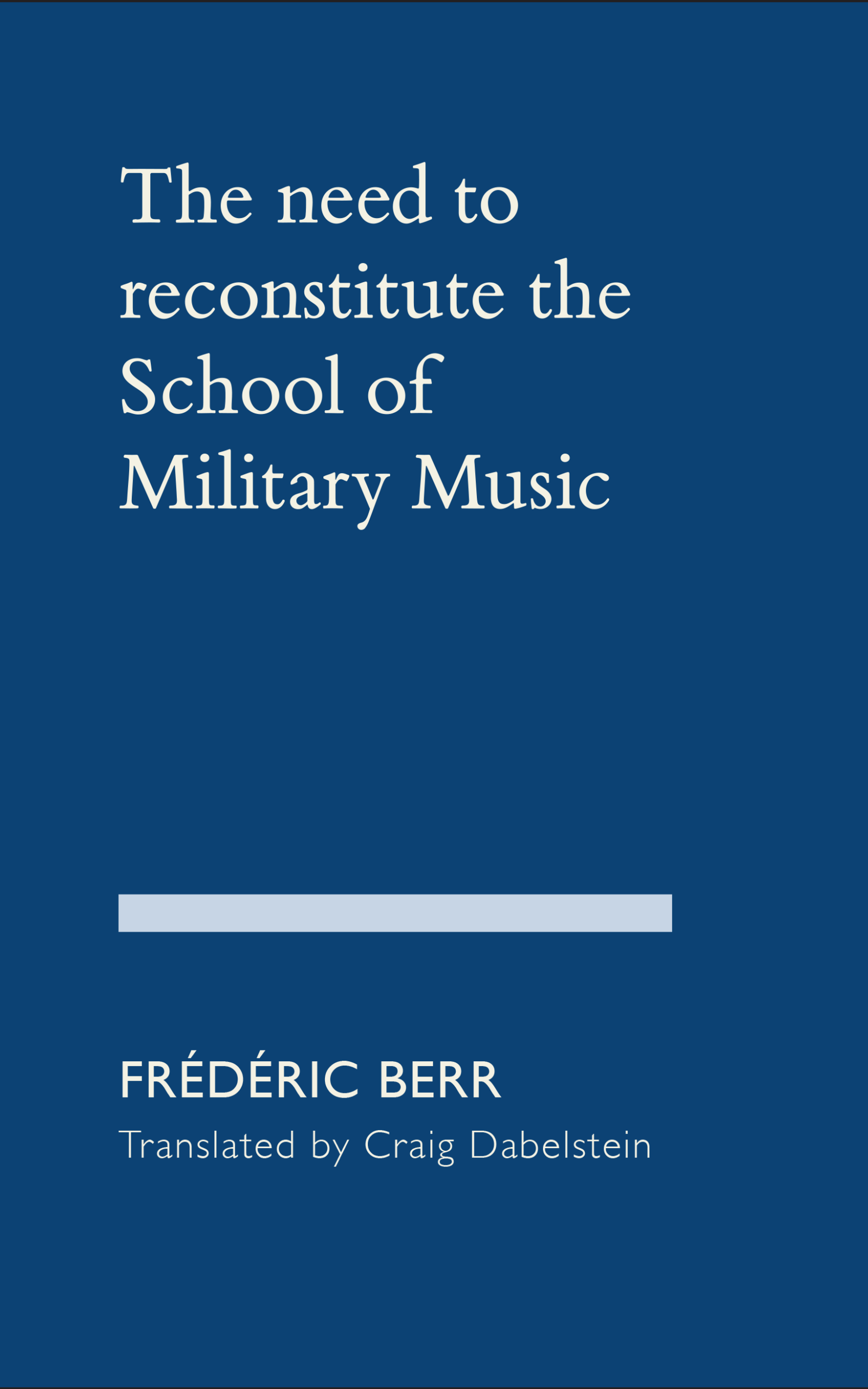 Recostitute The need to reconstitute the School of Military Music – Maxime's